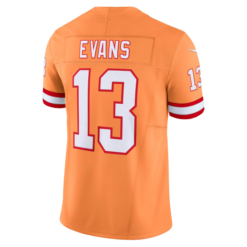 TB.Buccaneers #13 Mike Evans Player Orange Vapor F.U.S.E. Limited Football Jerseys