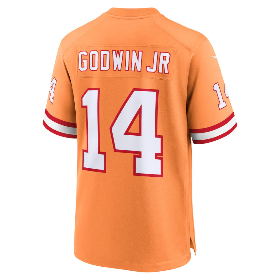 TB.Buccaneers #14 Chris Godwin Jr. Player Orange Game Football Jerseys