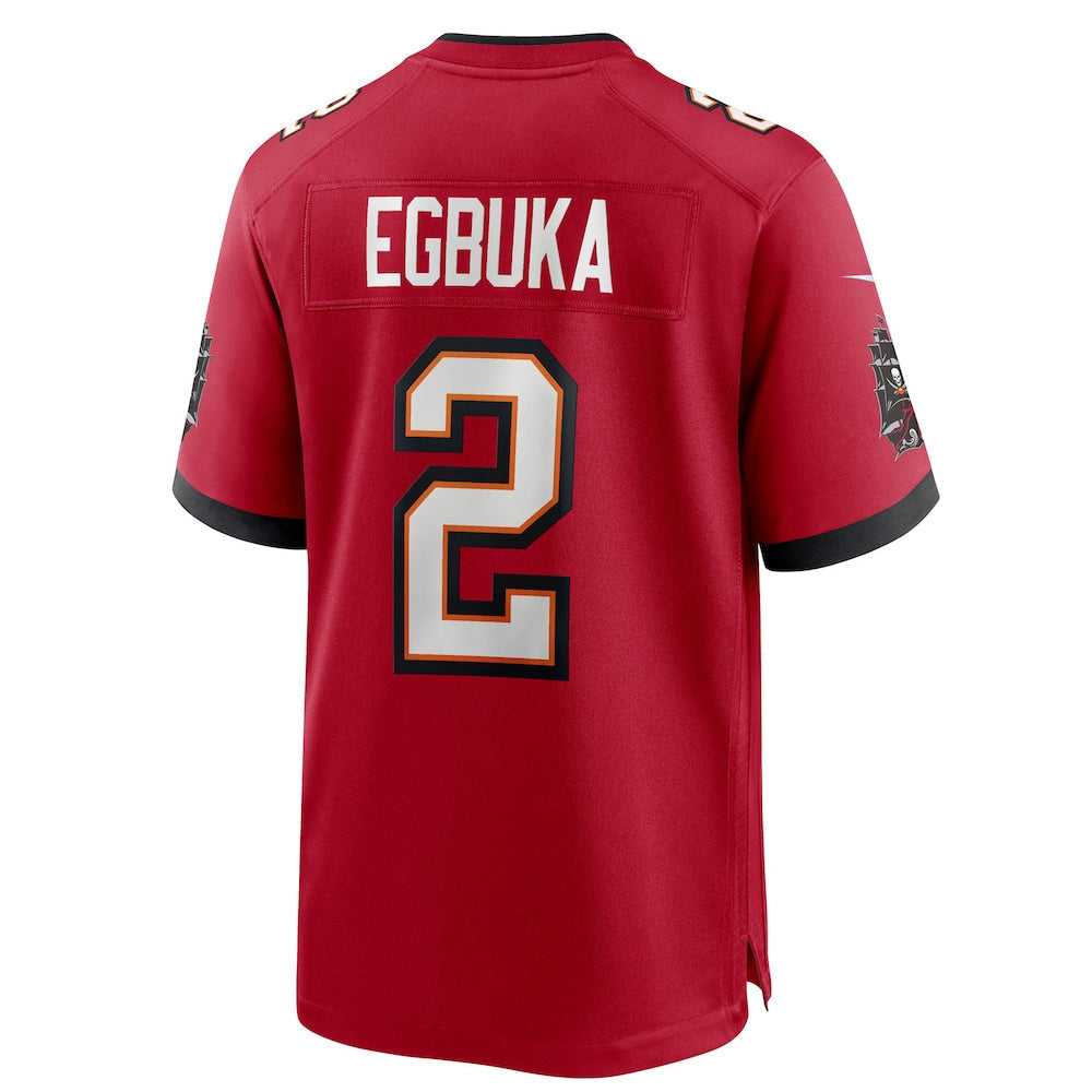 TB.Buccaneers #2 Emeka Egbuka Player Red Home Game Football Jerseys