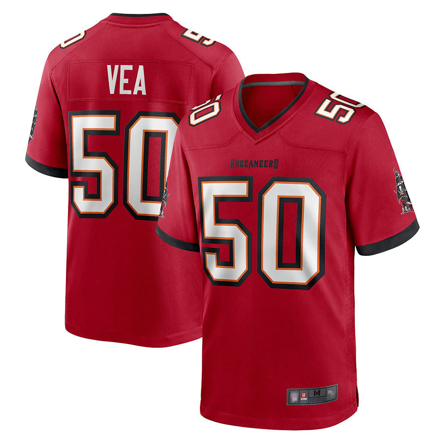 TB.Buccaneers #50 Vita Vea Player Red Game Football Jerseys