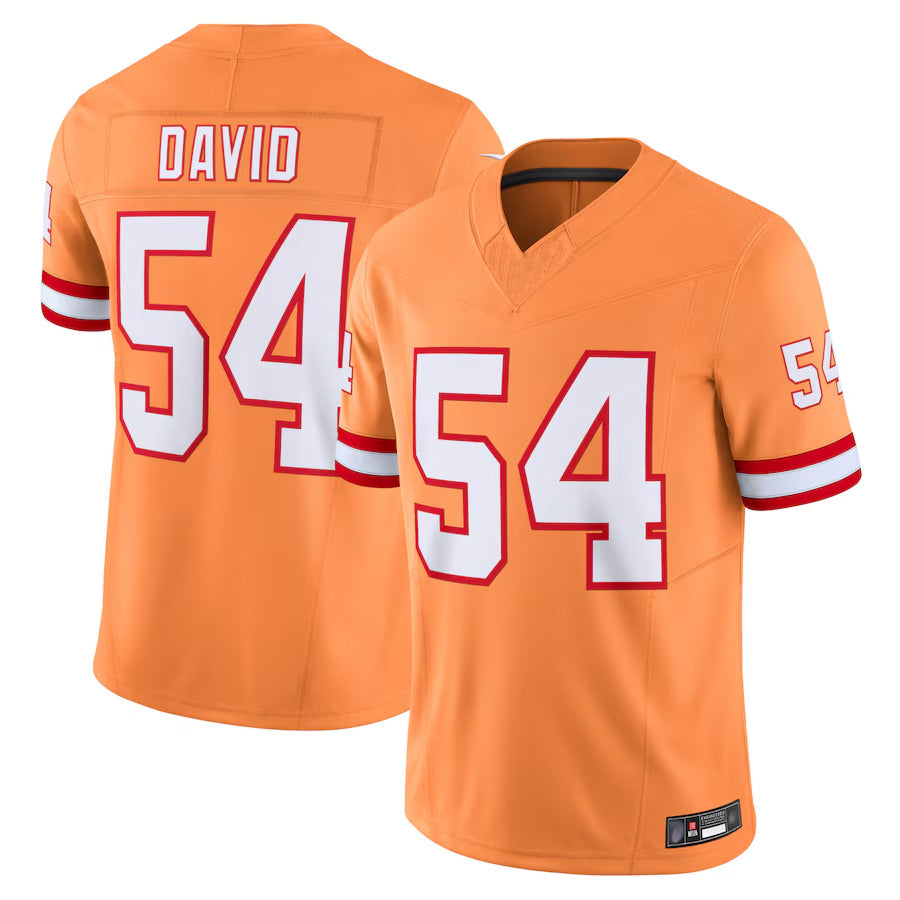 TB.Buccaneers #54 Lavonte David Player  Orange Vapor F.U.S.E. Limited Football Jerseys