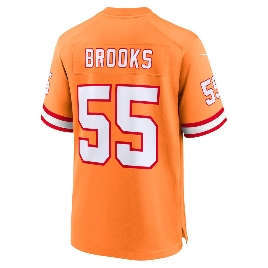 TB.Buccaneers #55 Derrick Brooks Player Orange Game Football Jerseys
