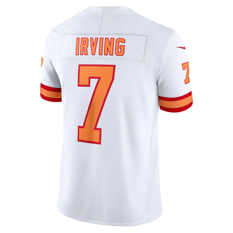TB.Buccaneers #7 Bucky Irving Player White Vapor F.U.S.E. Limited Football Jerseys