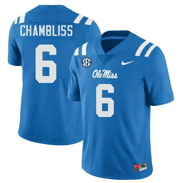 Trinidad Chambliss Ole Miss Rebels Jersey - Blue