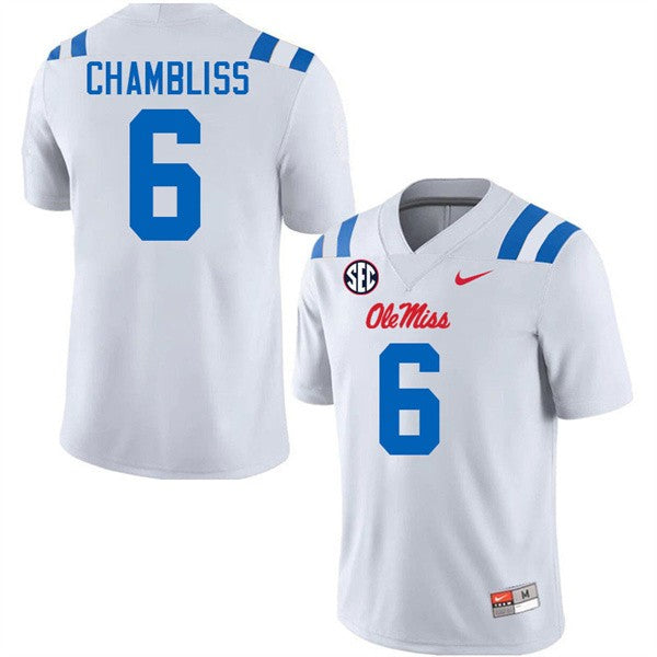 Trinidad Chambliss Ole Miss Rebels Jersey - White