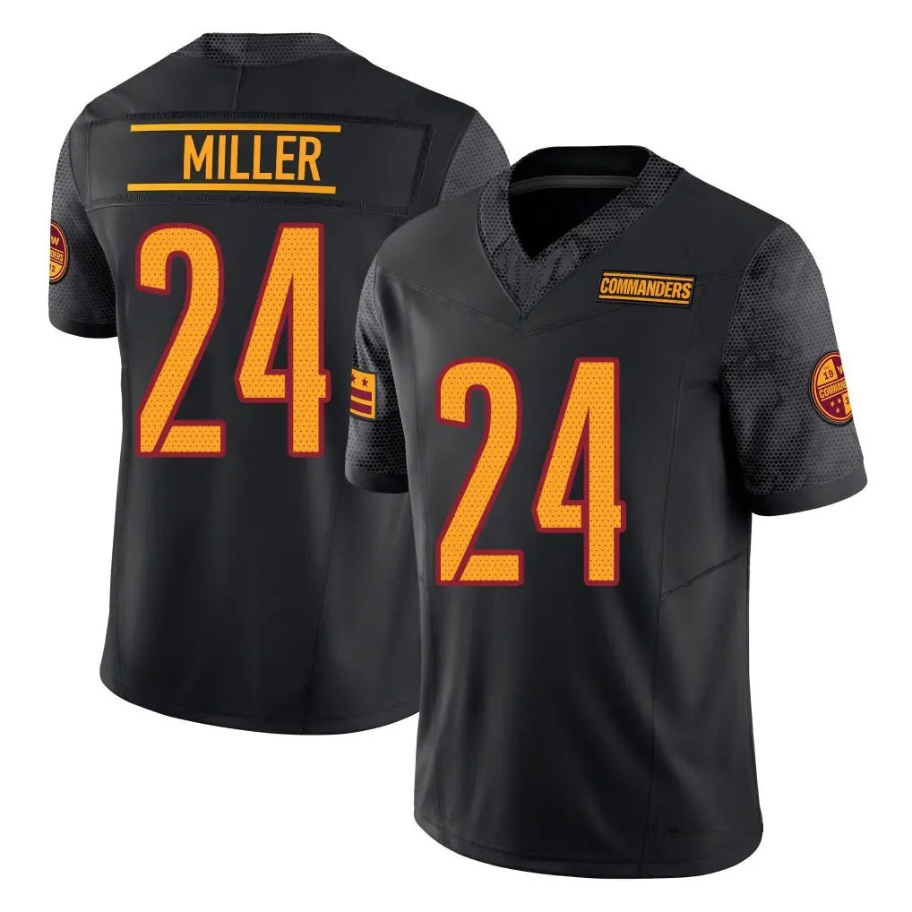 W.Commanders #24 Von Miller Player Black Vapor F.U.S.E. Limited Football Jerseys
