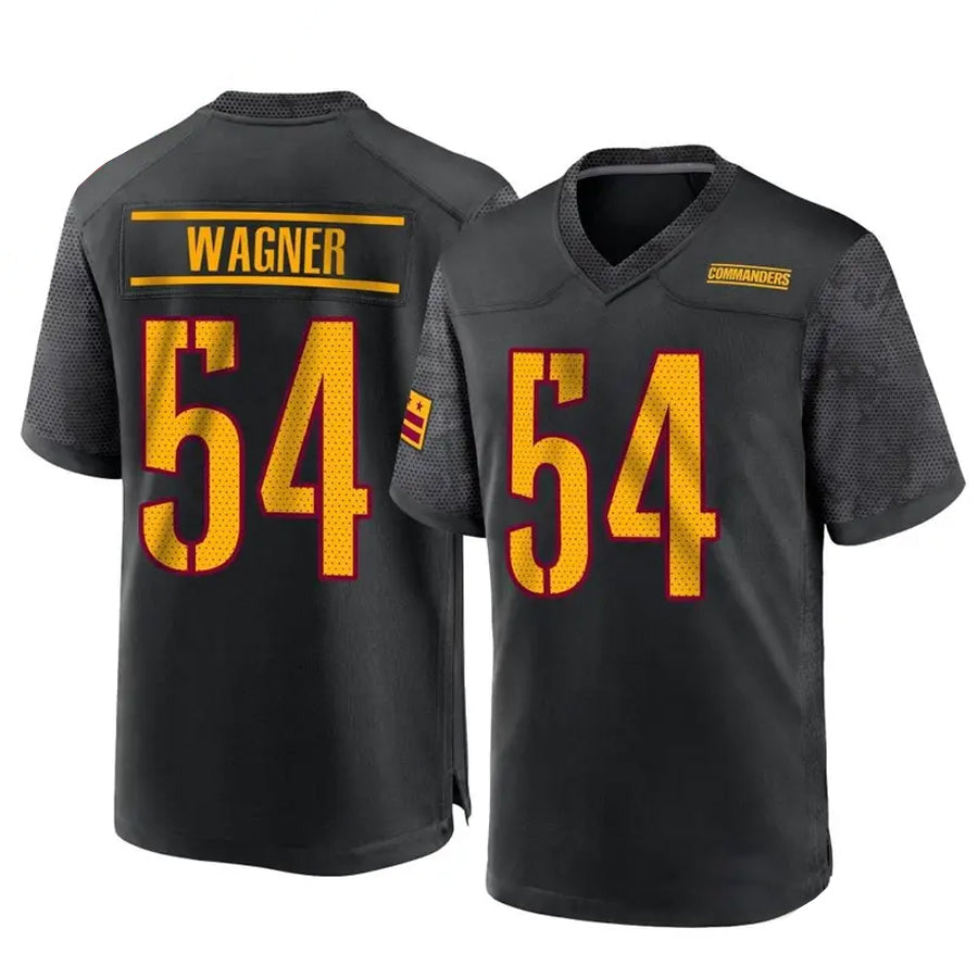 W.Commanders #54 Bobby Wagner Player Black Home Game Football Jerseys