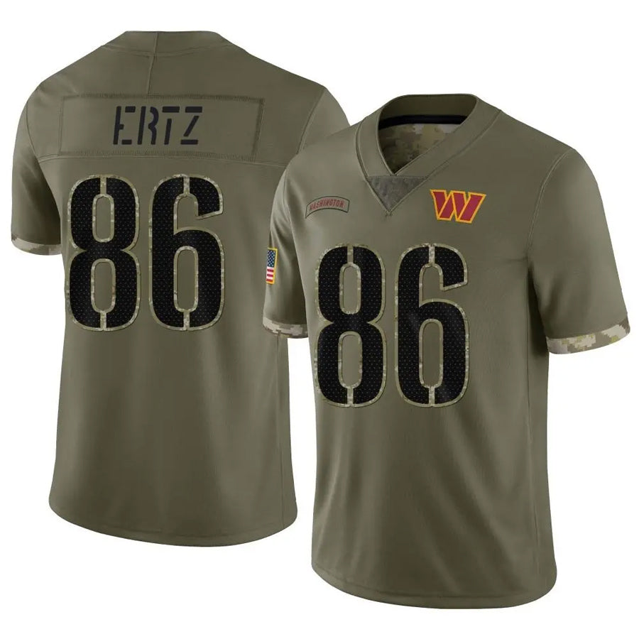 W.Commanders #86 Zach Ertz Player Olive Salute To Service Limited Football Jerseys