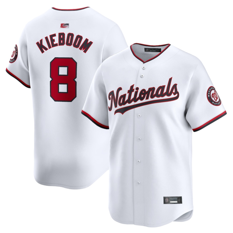 W.Nationals #8 Carter Kieboom Player Replica Red Baseball Jerseys