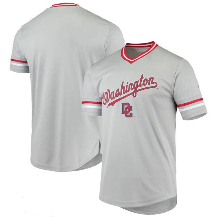 W.Nationals Blank Player Gray Replica Baseball Jerseys