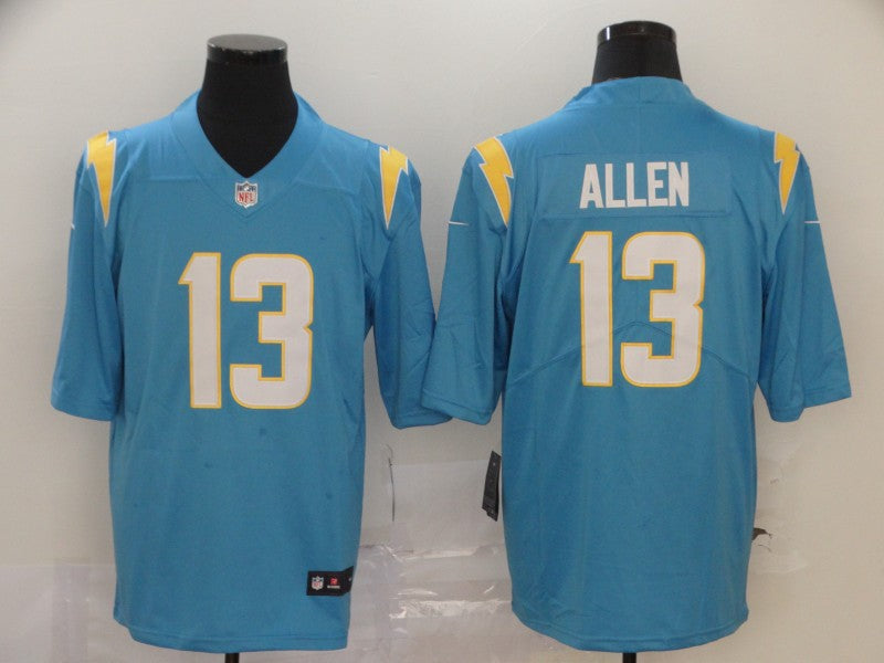 Men's Los Angeles Chargers Keenan Allen #13 Powder Blue Player Game Jersey1