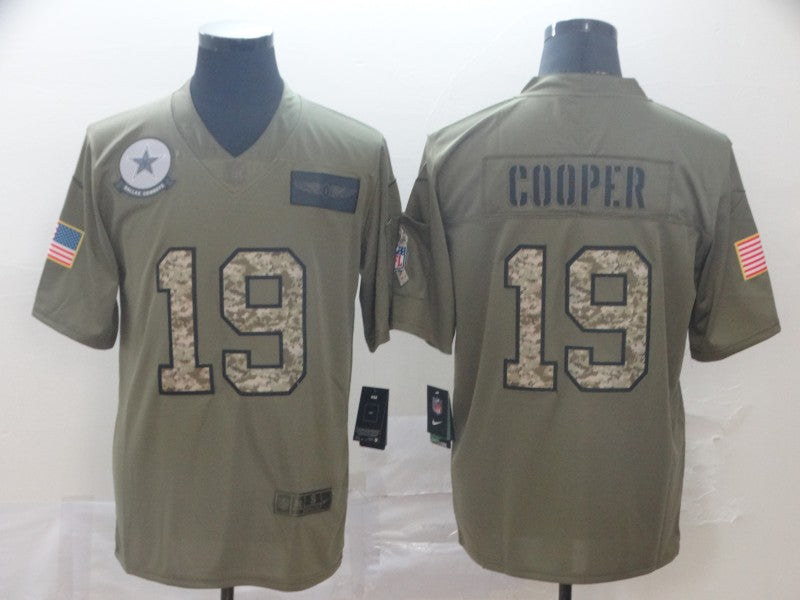 Men's Dallas Cowboys Amari Cooper #19 Brown Alternate Game Jersey1