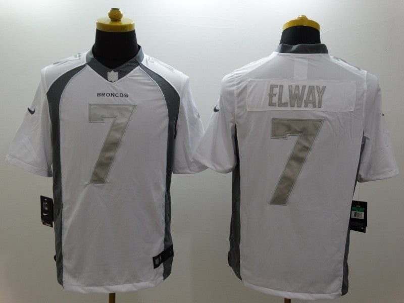 Men's Denver Broncos John Elway #7 White Game Jersey1