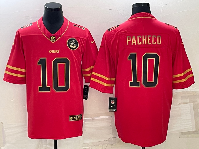 Men's Kansas City Chiefs Isiah Pacheco #10 Red Player Jersey1