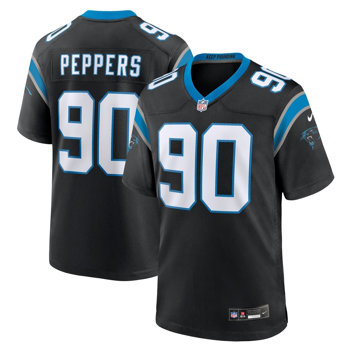 Julius Peppers Carolina Panthers Nike Retired   Game Jersey - Black