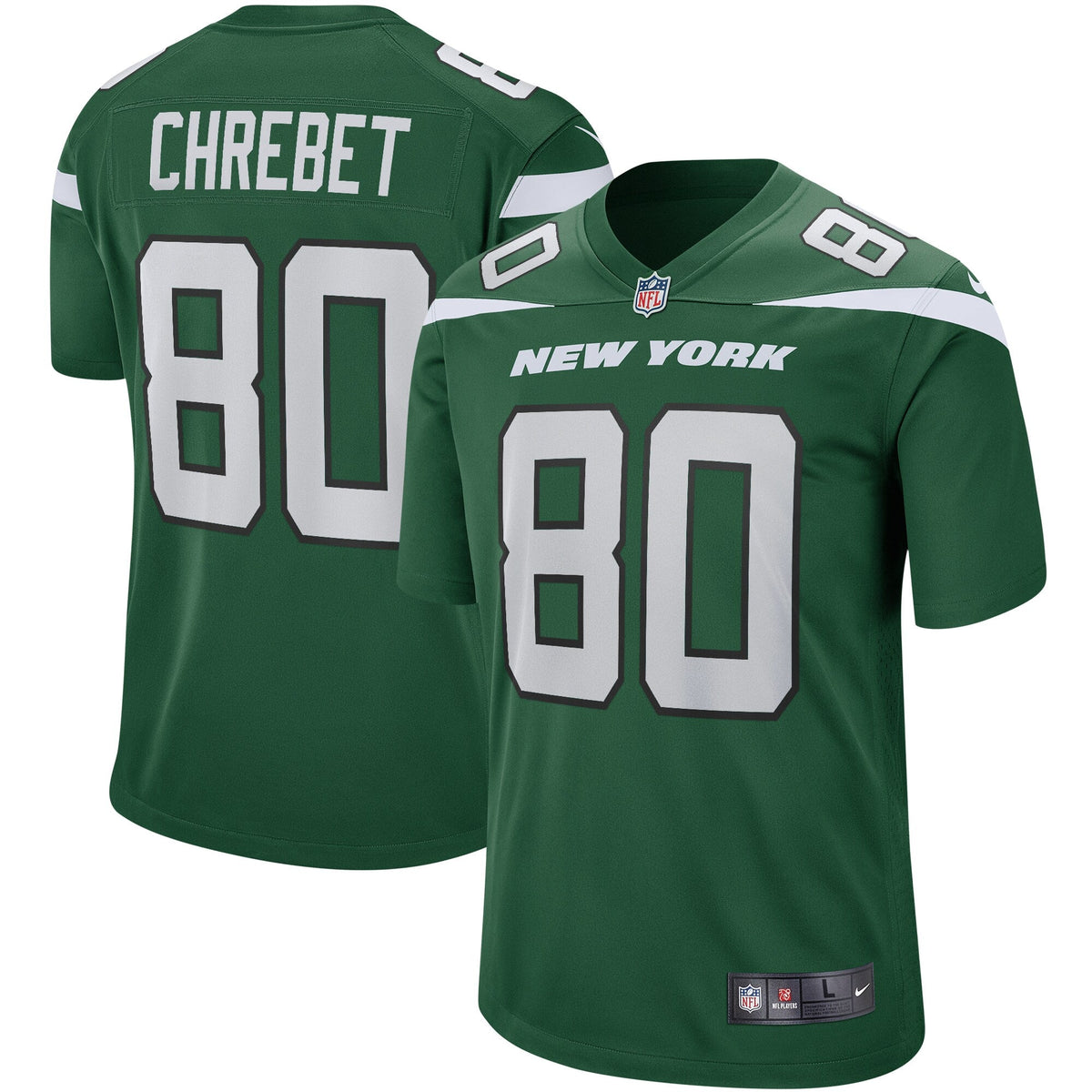 Wayne Chrebet New York Jets Nike Game Retired   Jersey - Gotham Green