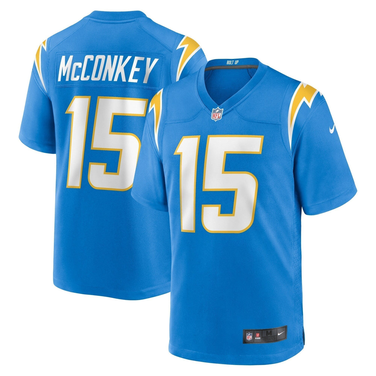 Ladd McConkey Los Angeles Chargers Nike 2024 NFL Draft   Game Jersey - Powder Blue