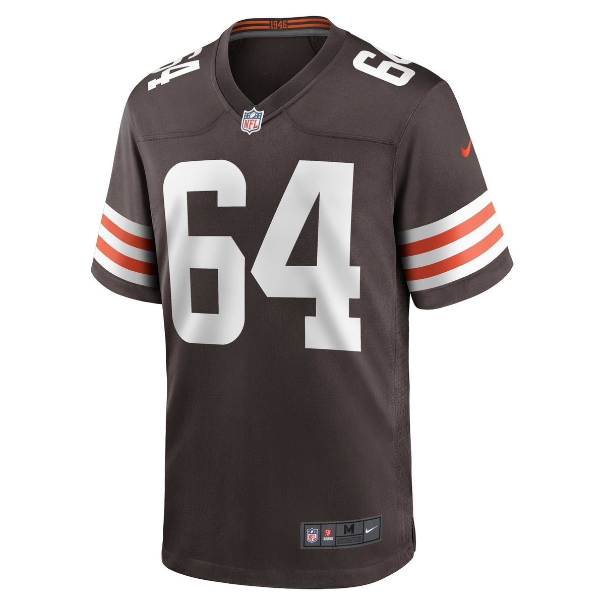 Joe DeLamielleure Cleveland Browns Nike Game Retired   Jersey - Brown