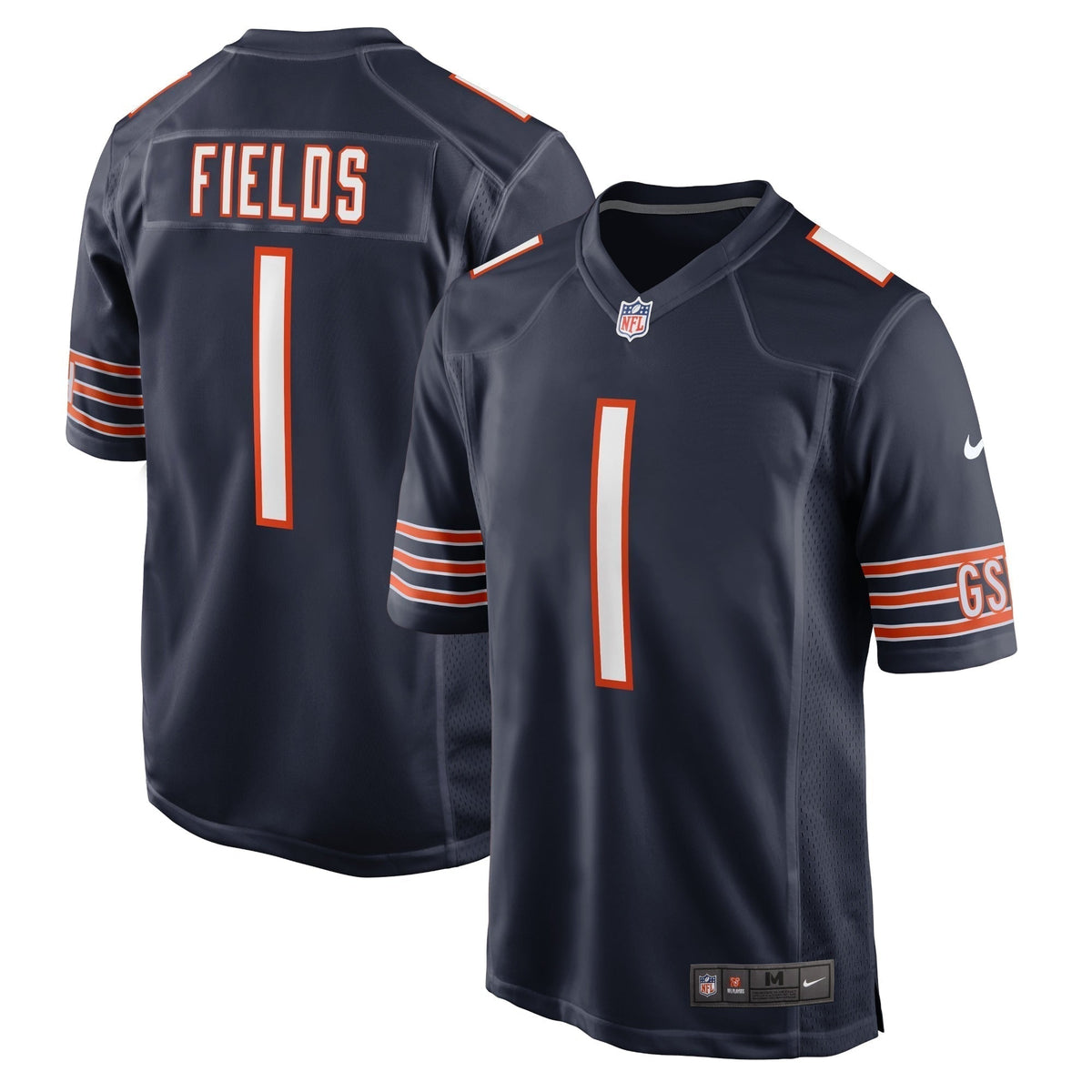 Justin Fields Chicago Bears Nike   Game Jersey - Navy