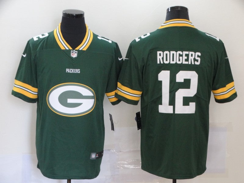 Men's Green Bay Packers Aaron Rodgers #12 Green Game Player Jersey1