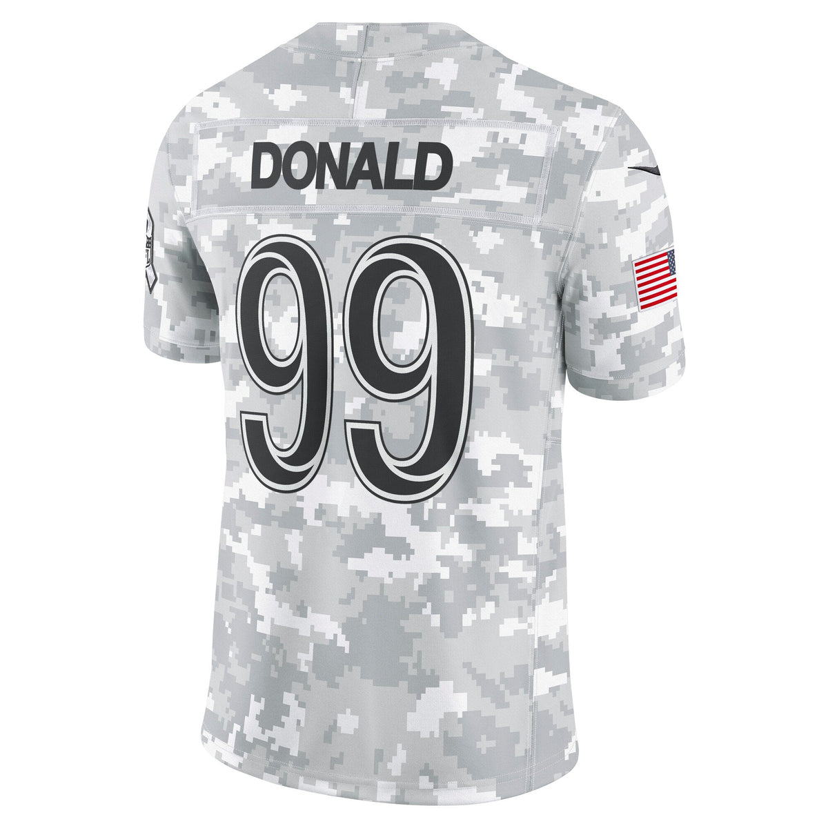 Aaron Donald Los Angeles Rams Nike 2024 Salute to Service Retired   Limited Jersey - Arctic Camo