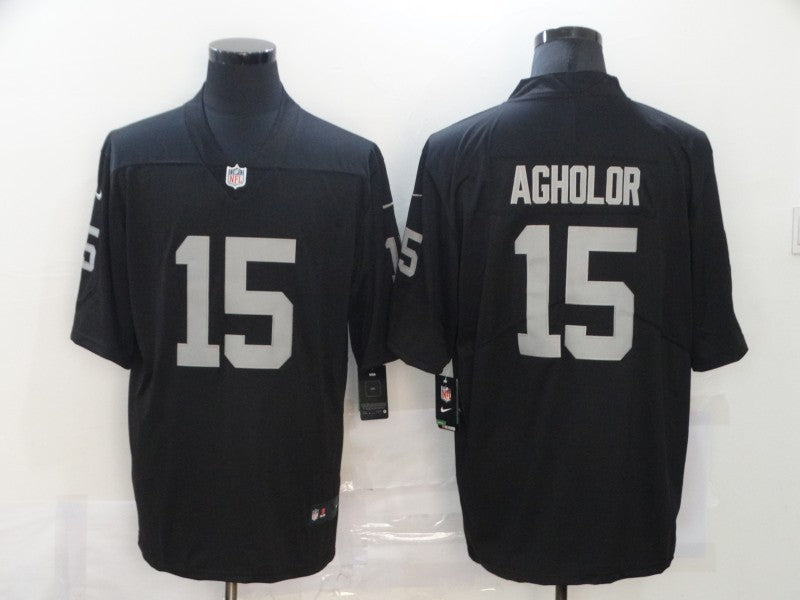 Men's Las Vegas Raiders Nelson Agholor #15 Black Game Jersey1