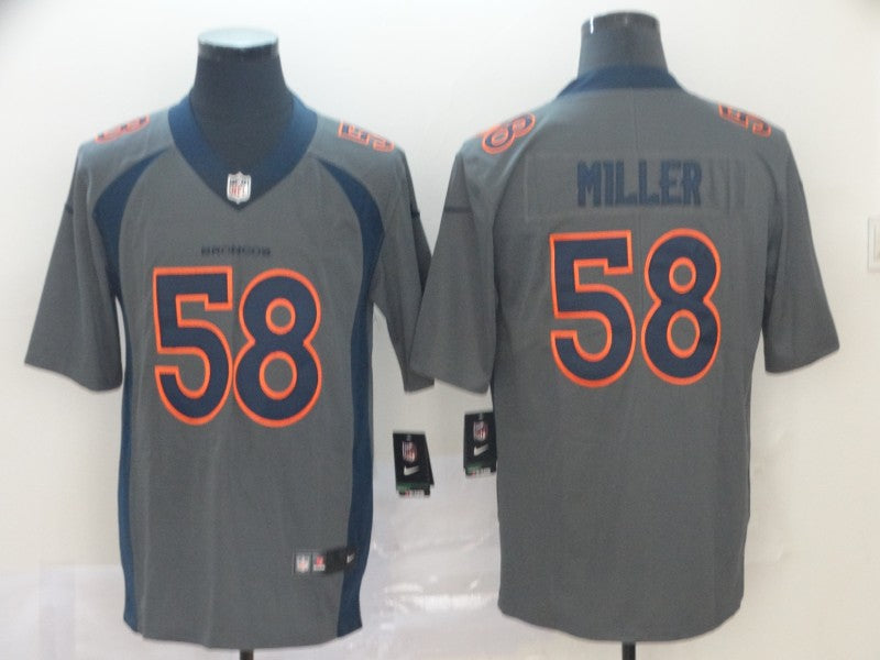 Men's Denver Broncos Von Miller #58 Gray Inverted Legend Jersey1