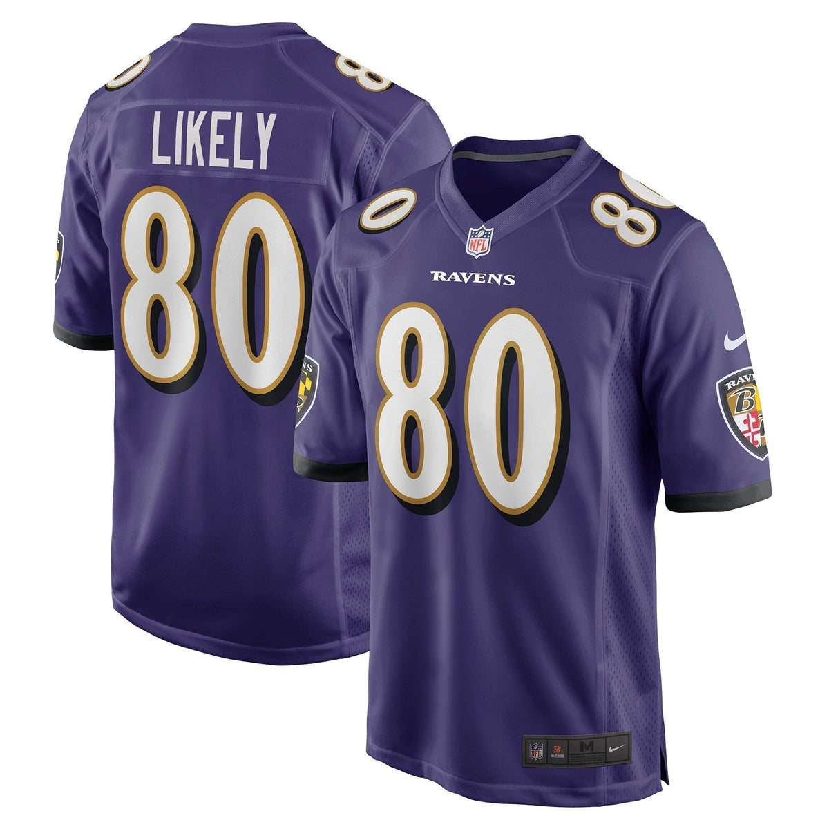 Isaiah Likely Baltimore Ravens Nike   Game Jersey - Purple