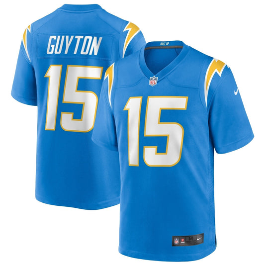 Jalen Guyton Los Angeles Chargers Nike Game   Jersey - Powder Blue