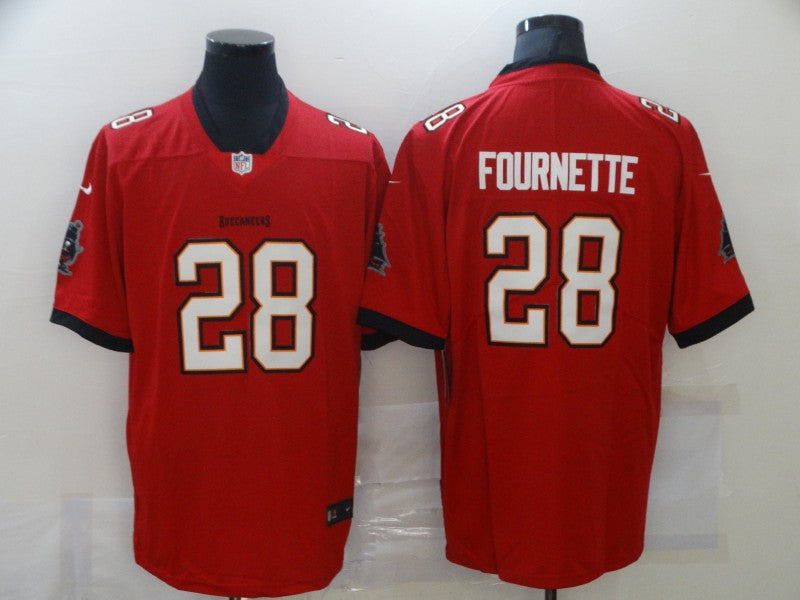 Men's Tampa Bay Buccaneers Leonard Fournette #28 Red Game Jersey1