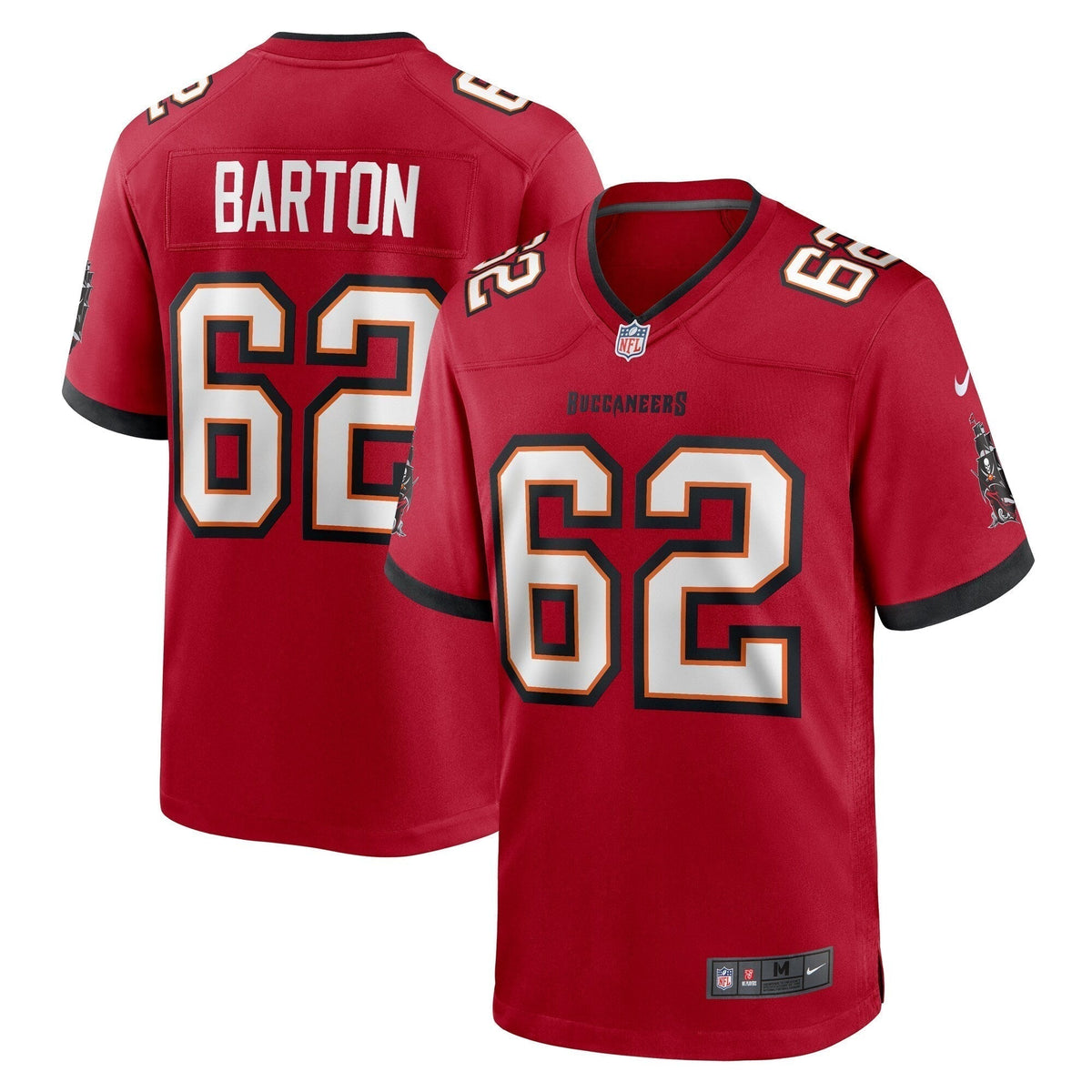 Graham Barton Tampa Bay Buccaneers Nike 2024 NFL Draft First Round Pick   Game Jersey - Red