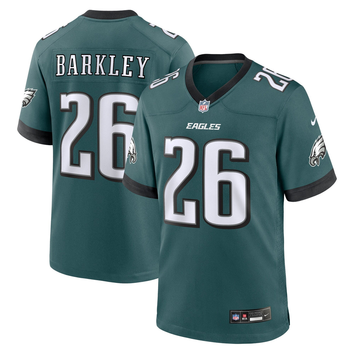 Saquon Barkley Philadelphia Eagles Nike Game   Jersey - Midnight Green