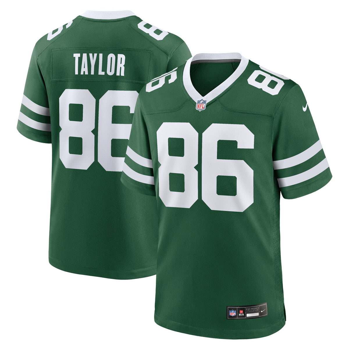 Malik Taylor New York Jets Nike Team Game Jersey - Legacy Green