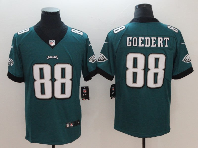 Men's Philadelphia Eagles Dallas Goedert #88 Midnight Green Game Jersey1