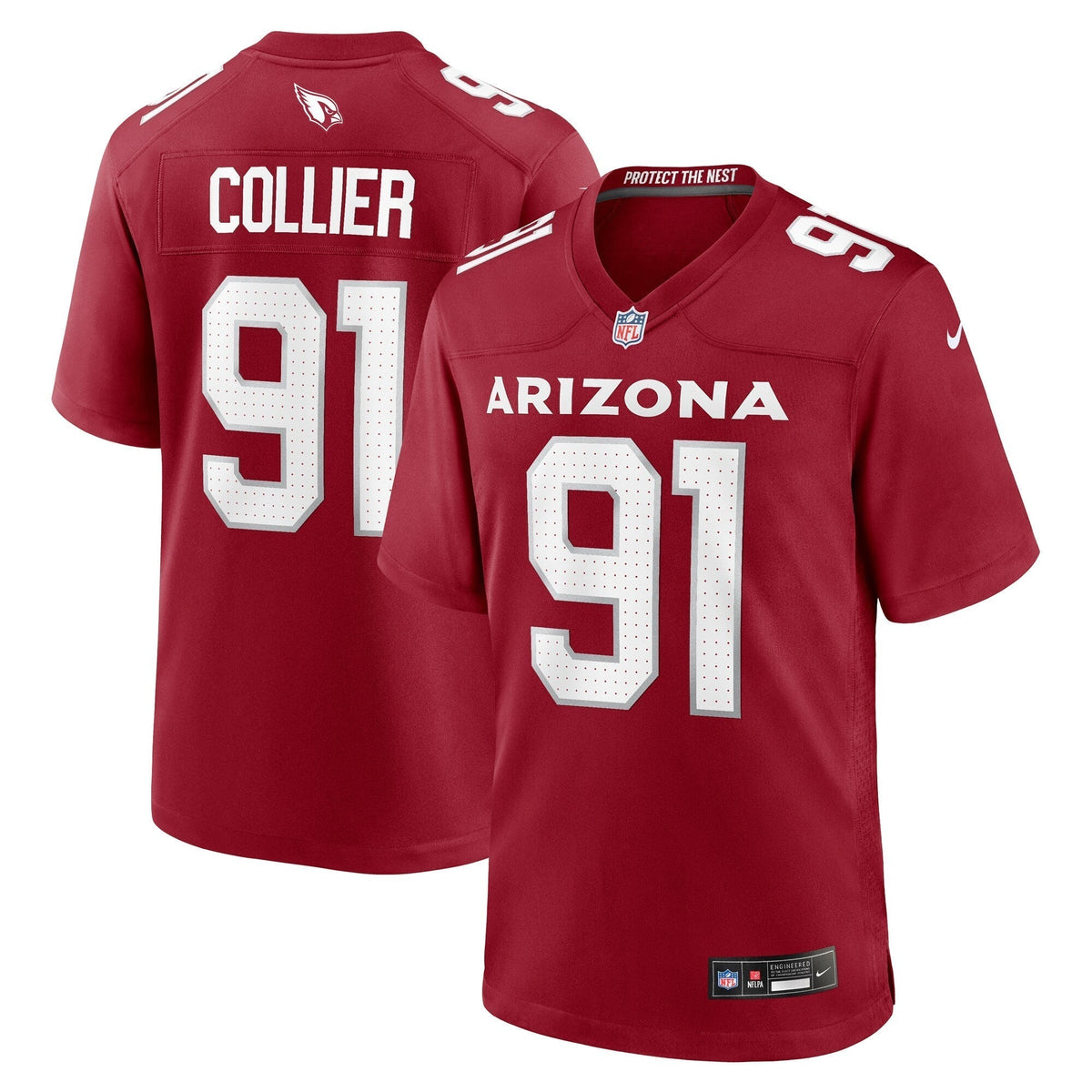 L.J. Collier Arizona Cardinals Nike Game   Jersey - Cardinal