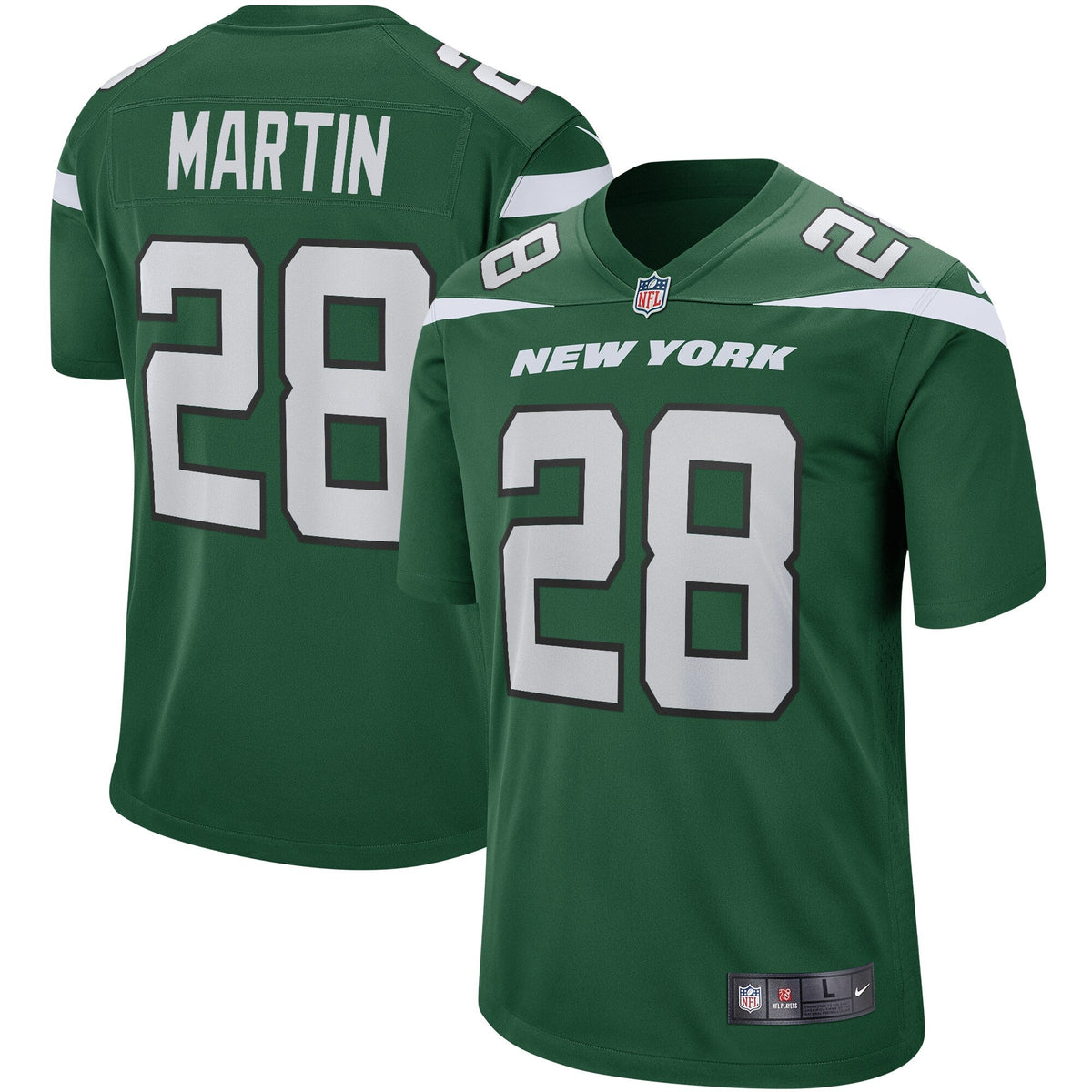 Curtis Martin New York Jets Nike Game Retired   Jersey - Gotham Green
