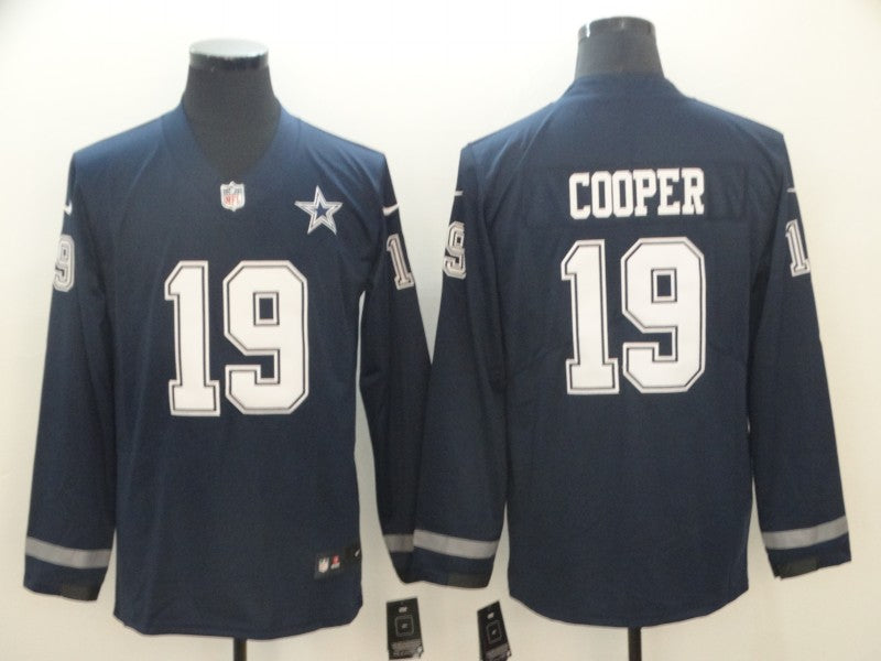 Men's Dallas Cowboys Amari Cooper #19 Navy Player Game Jersey1