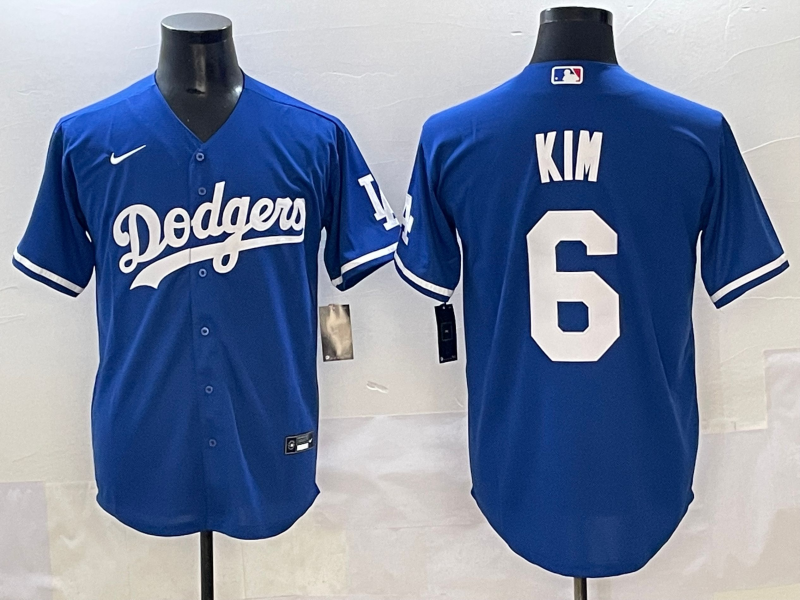 Men's Los Angeles Dodgers Hyeseong Kim #6 Royal Game Jersey