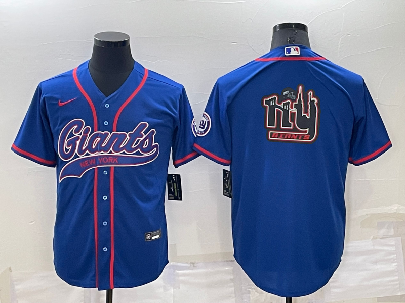 Men's New York Giants Blue Game Jersey1