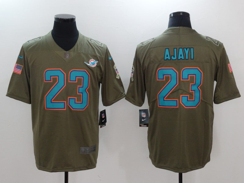 Men's Miami Dolphins Jay Ajayi #23 Brown Game Jersey1