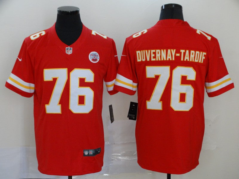 Men's Kansas City Chiefs Laurent Duvernay-Tardif #76 Red Game Jersey1