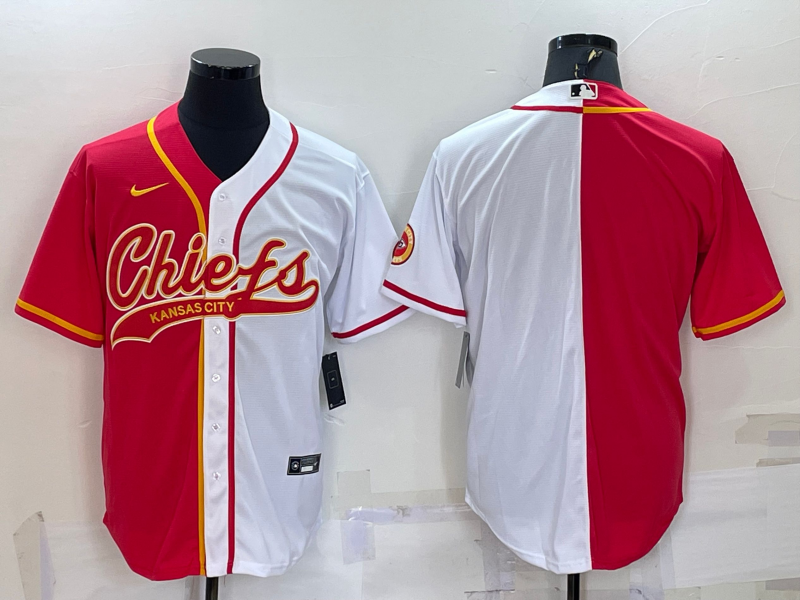 Men's Kansas City Chiefs Red/White Blank Jersey1