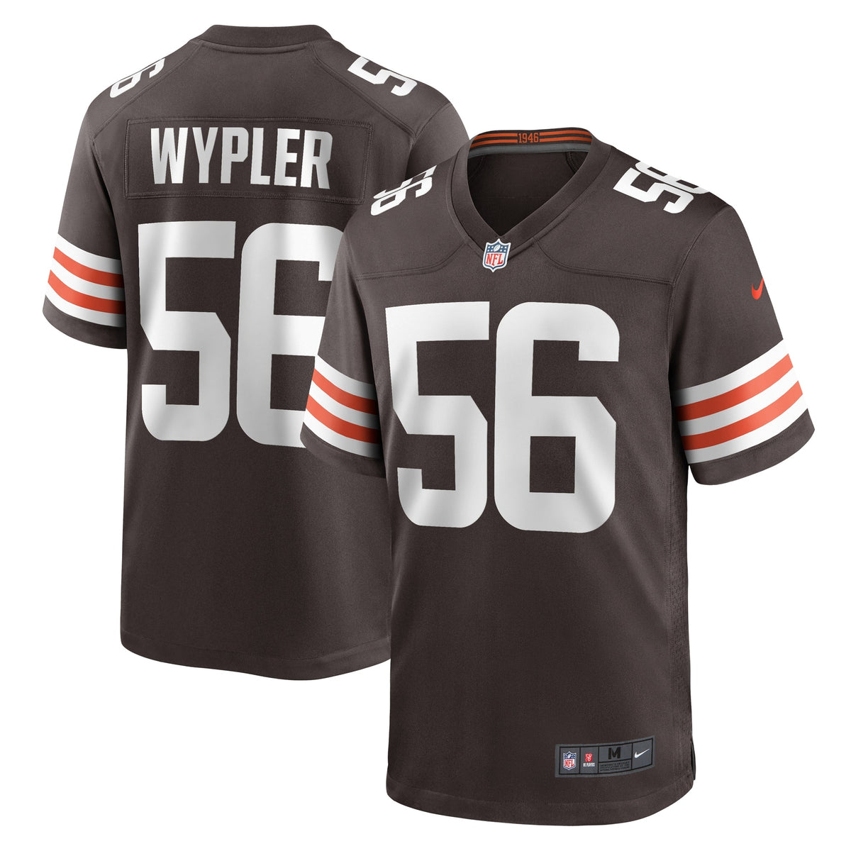 Luke Wypler Cleveland Browns Nike Team Game Jersey -  Brown