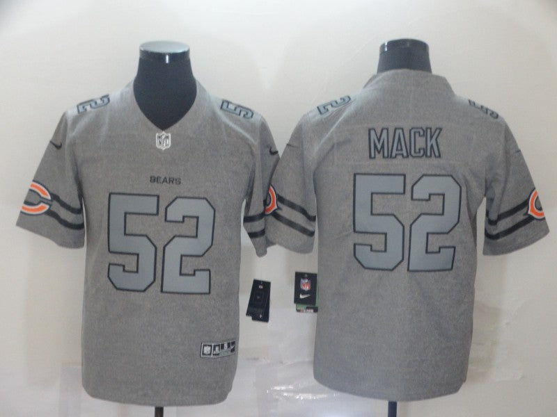 Men's Chicago Bears Khalil Mack #52 Gray Game Player Jersey1