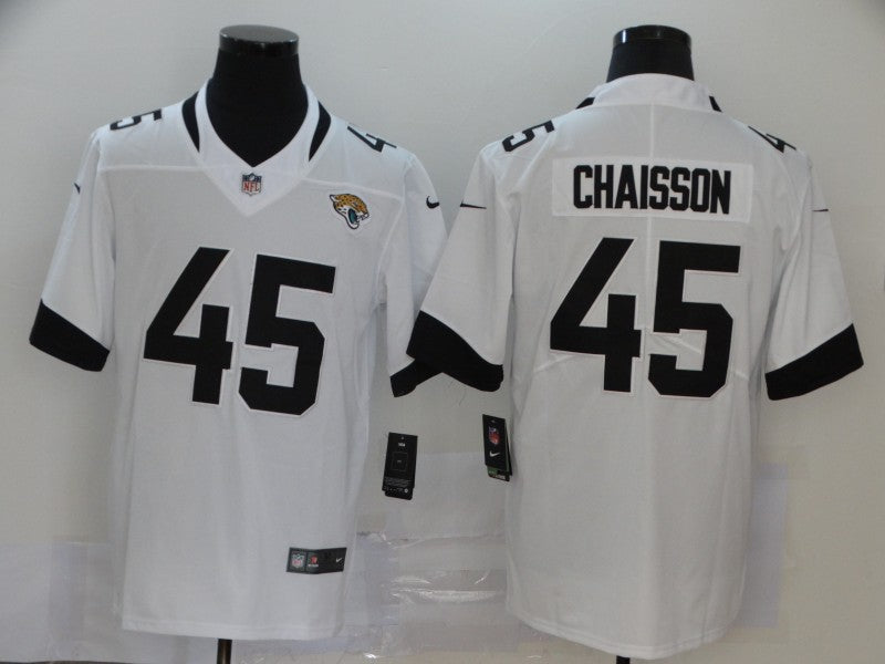 Men's Jacksonville Jaguars K'Lavon Chaisson #45 White Game Jersey1