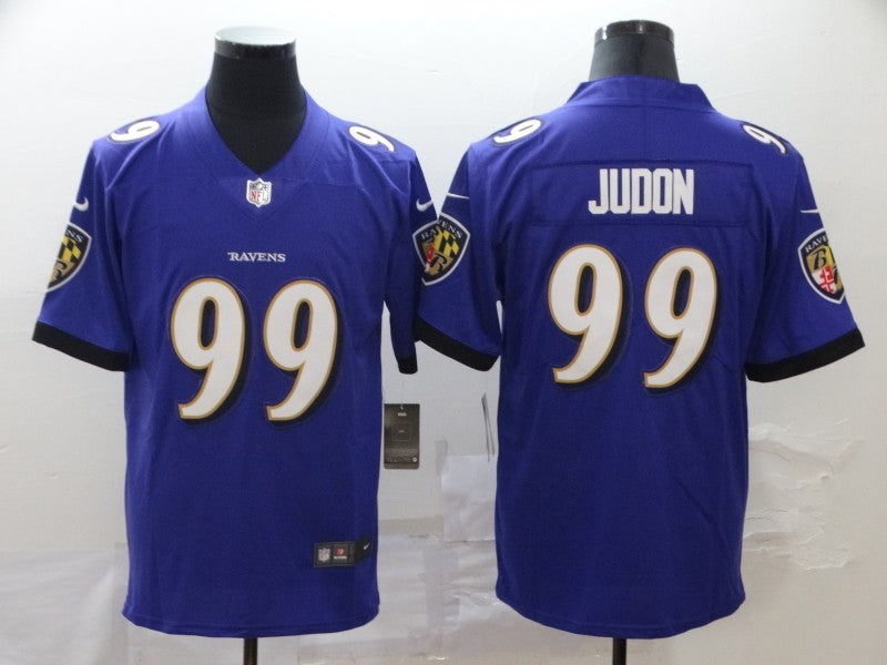 Men's Baltimore Ravens Matthew Judon #99 Purple Game Jersey1