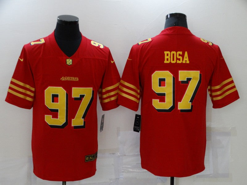 Men's San Francisco 49ers Nick Bosa #97 Red Authentic Game Jersey1