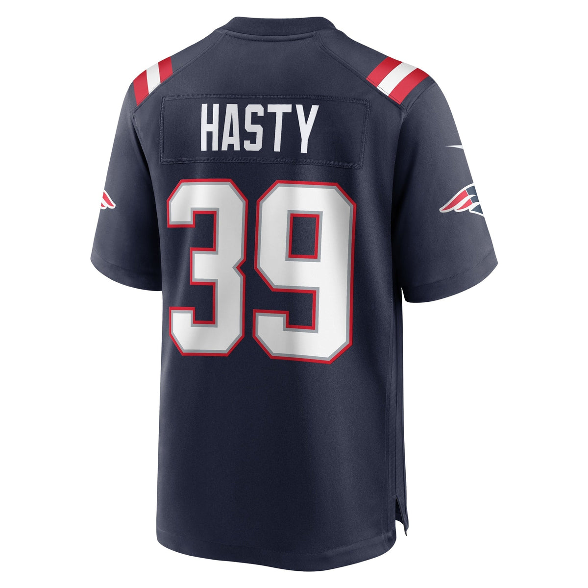 Jamycal Hasty New England Patriots Nike Team Game Jersey -  Navy