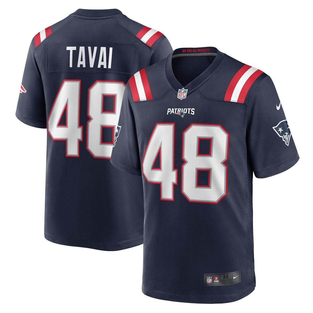 Jahlani Tavai New England Patriots Nike Game   Jersey - Navy