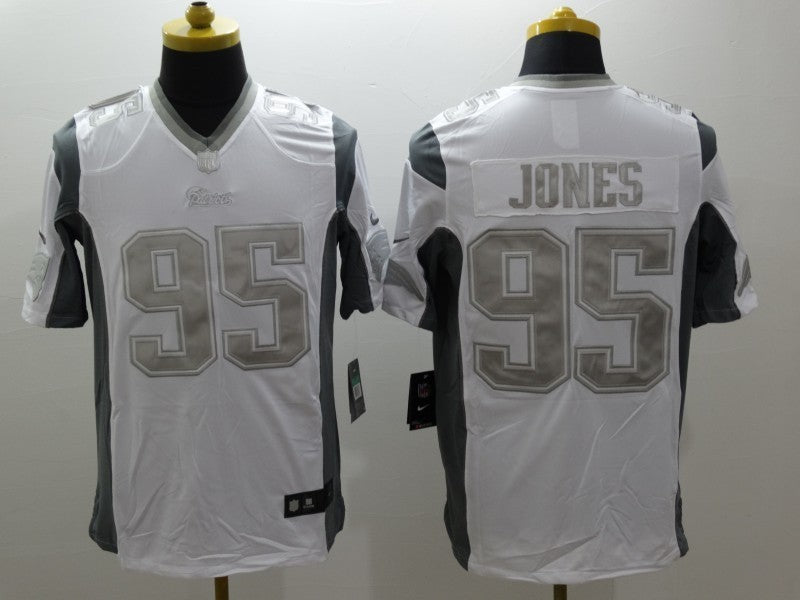 Men's New England Patriots Chandler Jones #95 White Game Jersey1